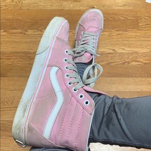 Pink high top vans